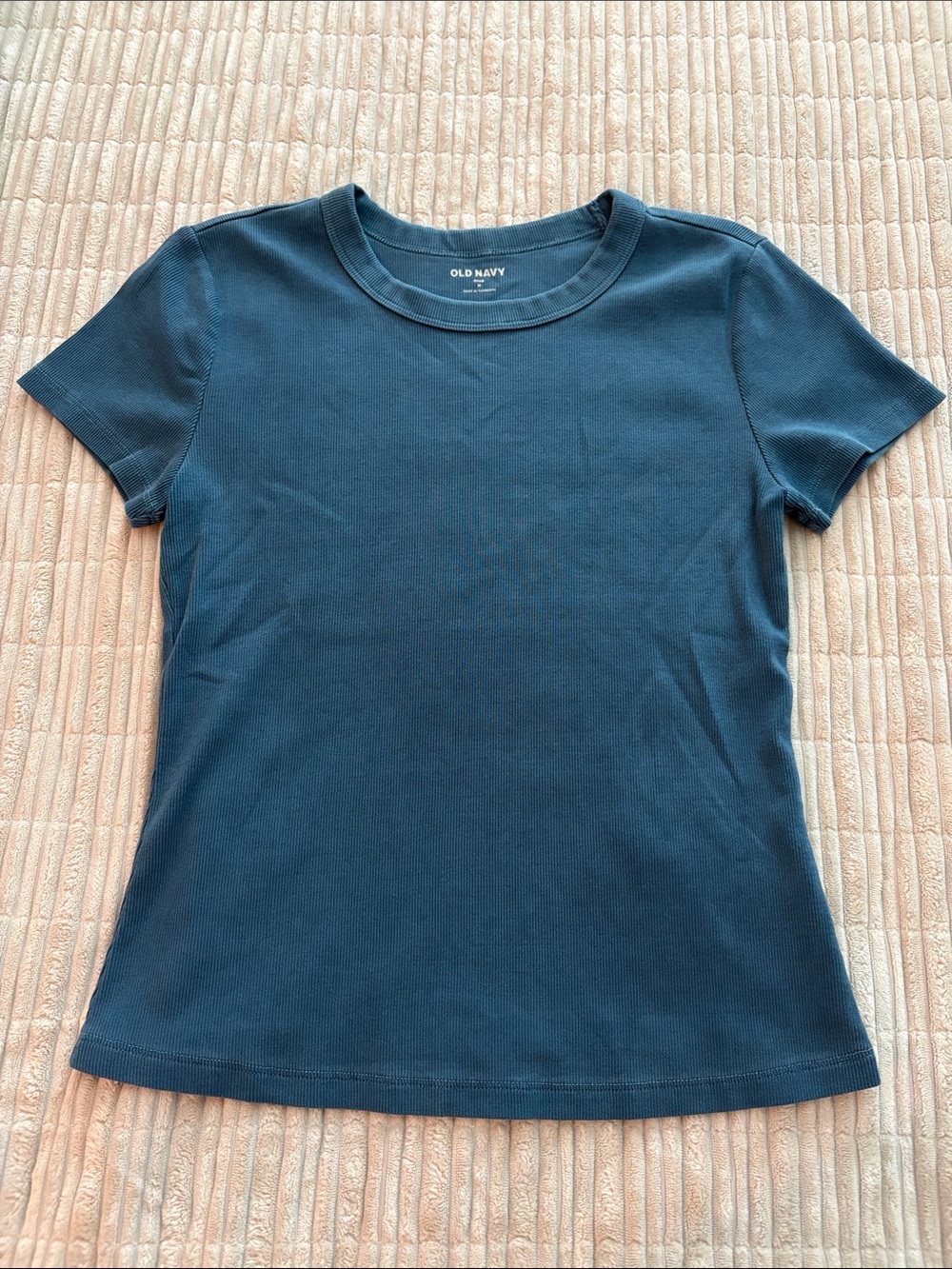 Old Navy Women's Short Sleeve Crewneck Tee in Deep Teal Blue